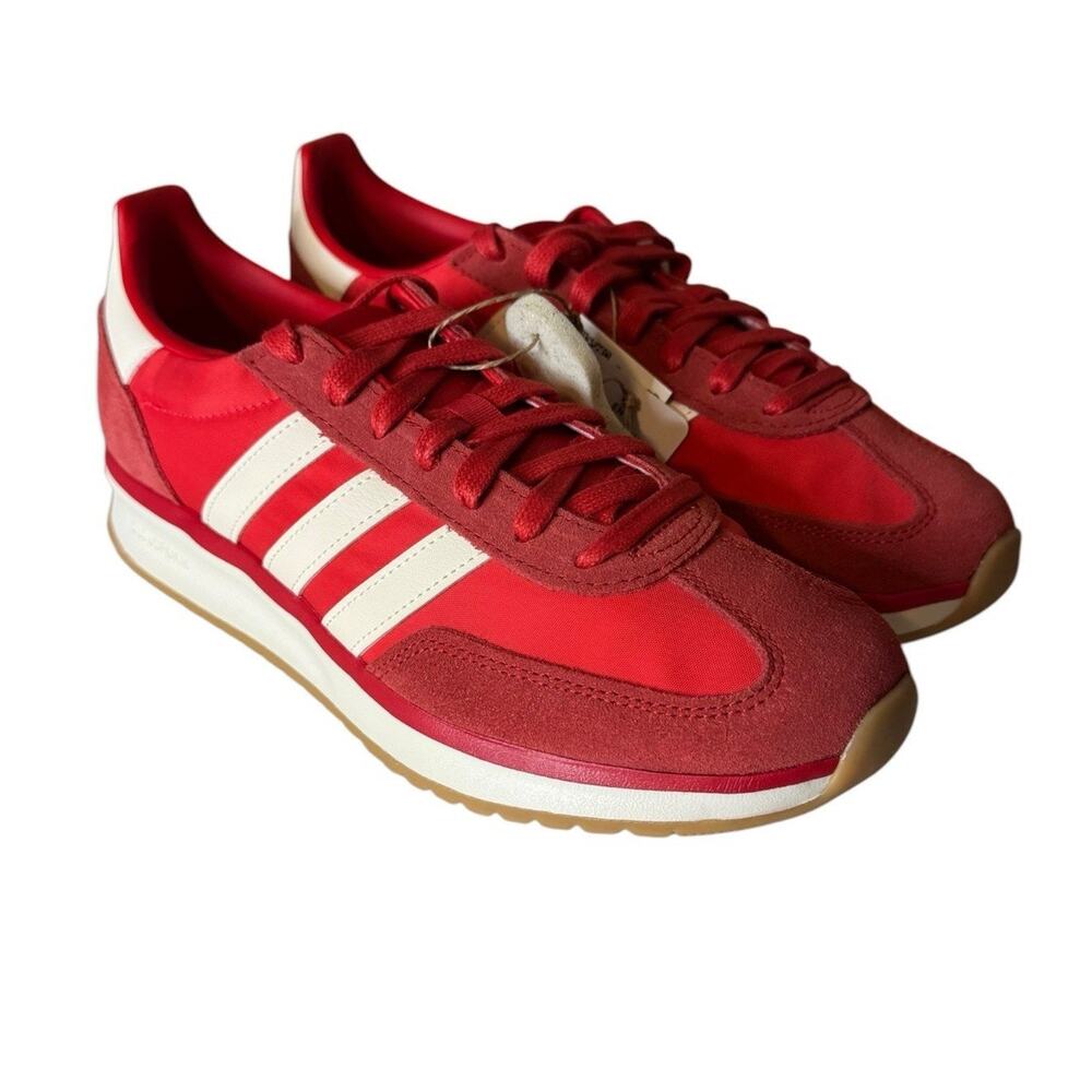 Adidas NEW Run 70s 2.0 Ruby Red White Gum Retro Lace Up Sneakers Women’s 9